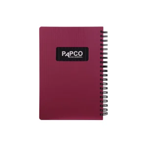 دفتر یادداشت یک خط متالیک 100 برگ(زرشکی)
