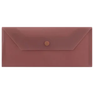 پاکت نامه دکمه دار شفاف(قهوه ای)
