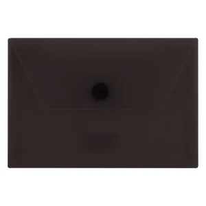 پاکت دکمه دار شفاف 130x90 mm(مشکی)