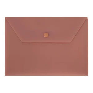 پاکت دکمه دار شفاف B5(قهوه ای)